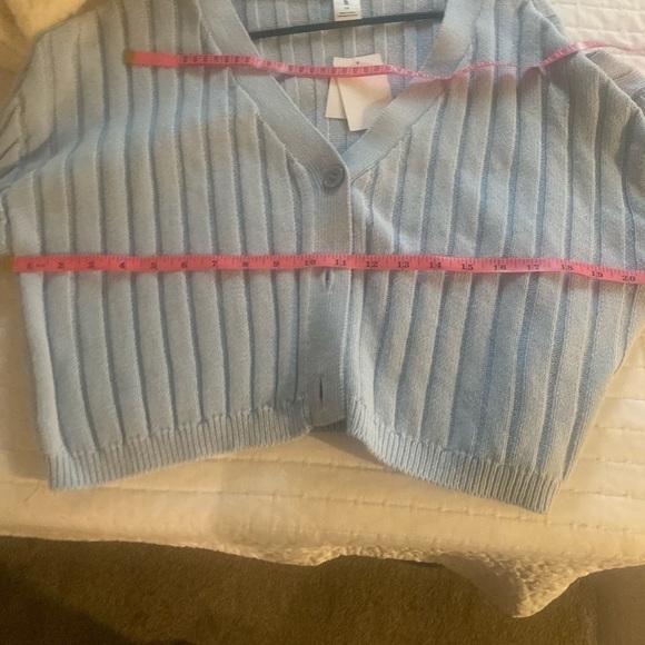 Nwt Nordstrom Abound Long‎ Sleeve Ribbed Cropped Cardigan  Size 1X - Picture 8 of 9